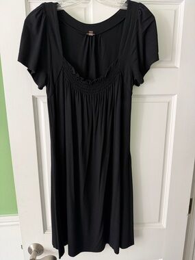 Halogen Black Midi Dress